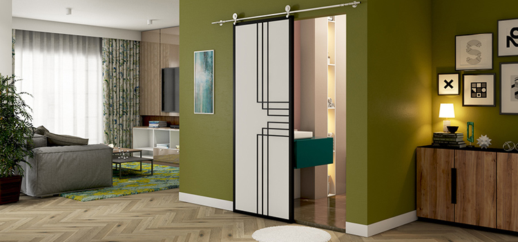 sliding bathroom door installation in Mentone
